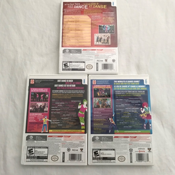 Nintendo Wii Just Dance 1, 2 and 3 Lot Bundle Disc Manual Included - Picture 2 of 8
